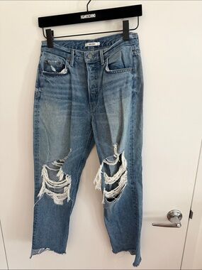 GRLFRND Helena High Rise Straight Button-Fly Jeans Size 27